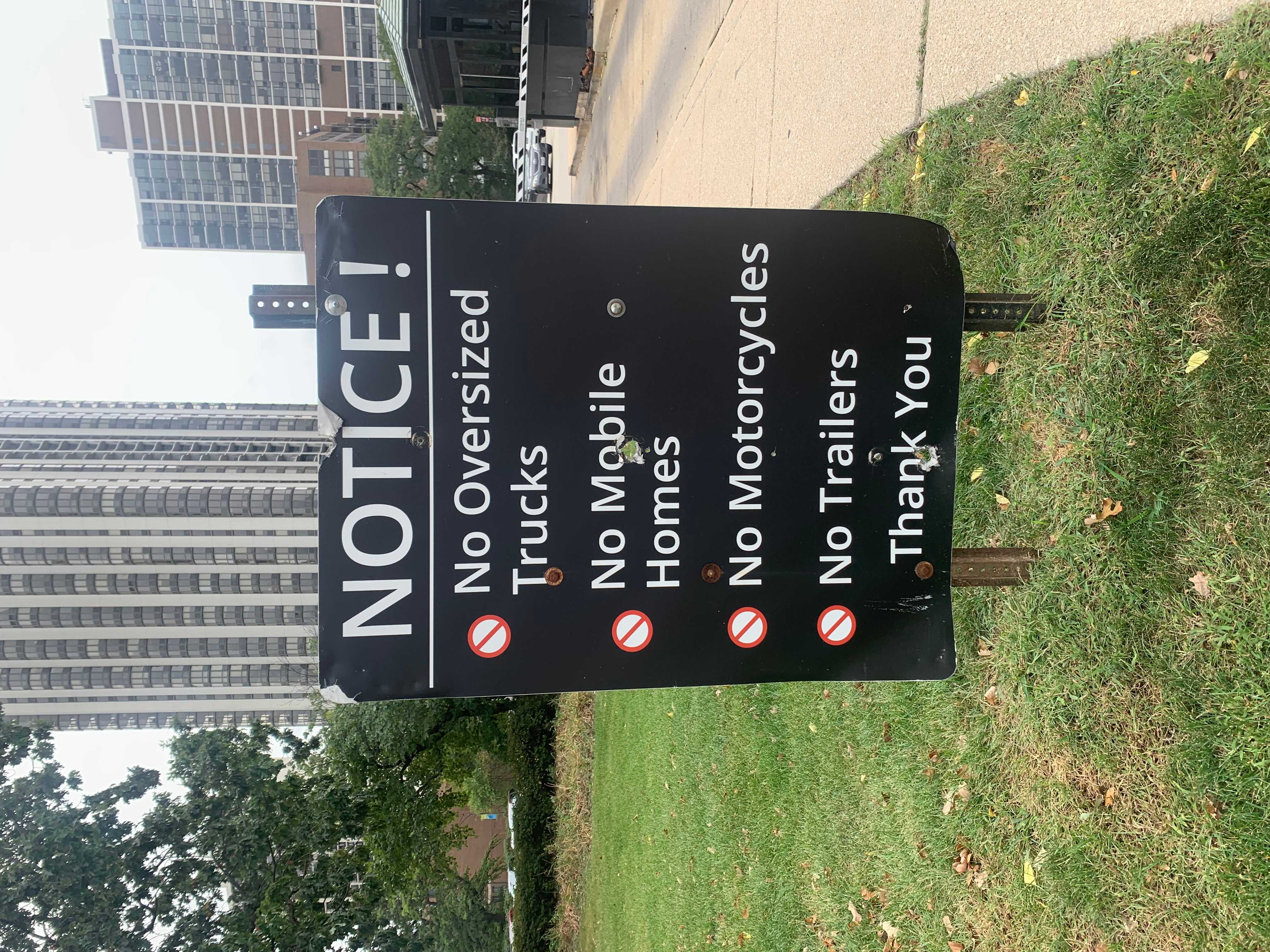 Vehicles Not Allowed (Including Chevy Bolts)